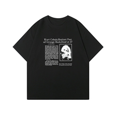 814-1-T4803-P4558美式摇滚印花短袖T恤（260克棉），男装T恤，星座814-1