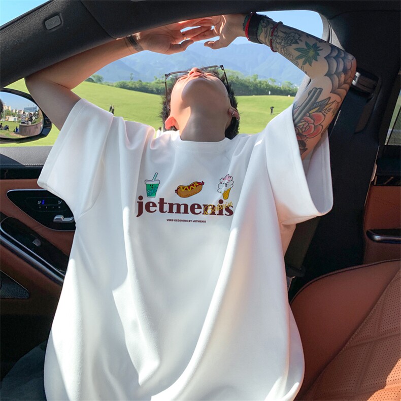 量大优供视频重磅麂皮绒短袖T恤男JPDX250-特P19,男装T恤,电商B367