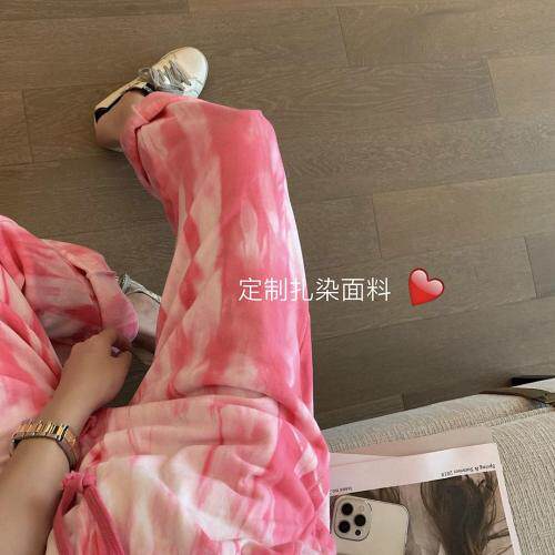 82188扎染卫裤，女装休闲裤，XTZ style