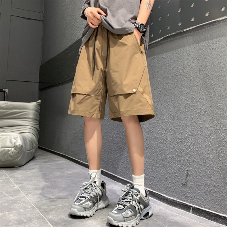 高品夏季工装短裤男纯色宽松大码运动五分裤DSA157B-D609-特P40图片
