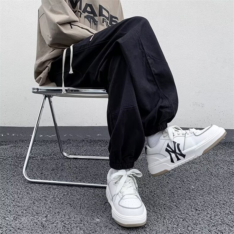 工装裤男秋冬宽松束脚休闲长裤美式潮牌日系裤子男款GK913-p43,男装工装外套,星座1008-1