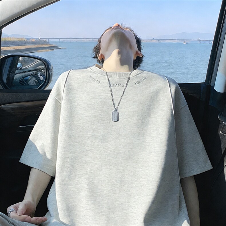 2026美式重磅冰感短袖T桖春夏DX2601特P28控59,男装T恤,电商B208