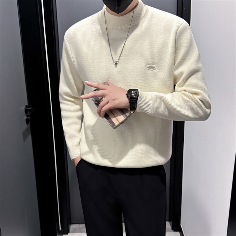 MY92009P6898店主风小伙风秋冬新款长袖打底衫针织衫毛衣男,男装T恤,电商B340
