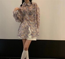 夏季新款 笑脸防晒衬衫,女装衬衫,HZH