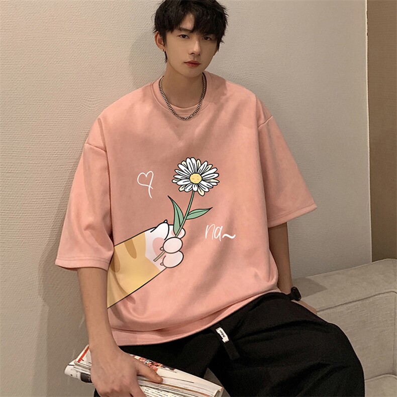 麂皮绒短袖t恤男大码半袖男JD82265-P25,男装T恤,电商A040