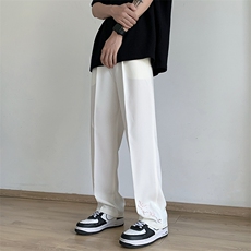港风新中式休闲裤西裤长裤冰丝裤直筒裤A014-DY2376-P50控68，男装西裤，电商A014