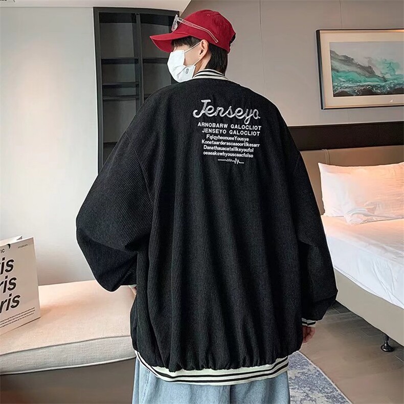 灯芯绒外套男秋季宽松休闲情侣夹克J009P55,男装夹克,星座1116-2