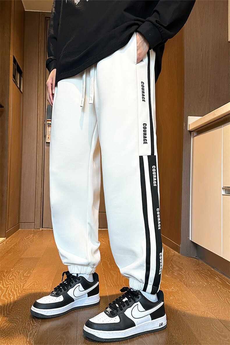 春季休闲裤男宽松针织字母印花运动裤DSA157-1-K9780-特P38,男装休闲裤,电商A157-1