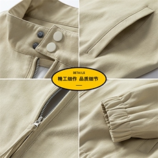 2025新款现货纯棉夹克男宽松立领上衣外套DSA157B-J2570-P86，男装夹克，电商A157B