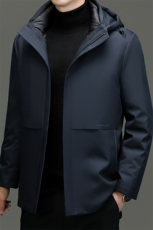 BN23797钱塘2020-2时尚休闲简约连帽中年男士90鹅绒羽绒服P235，男装羽绒服，钱塘207-2