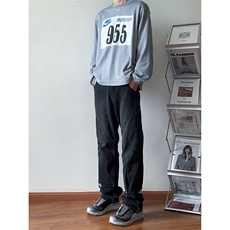 B221美式ins高街暗黑拼接直筒工装牛仔裤LK24147-P70控98，男装牛仔裤，电商B221