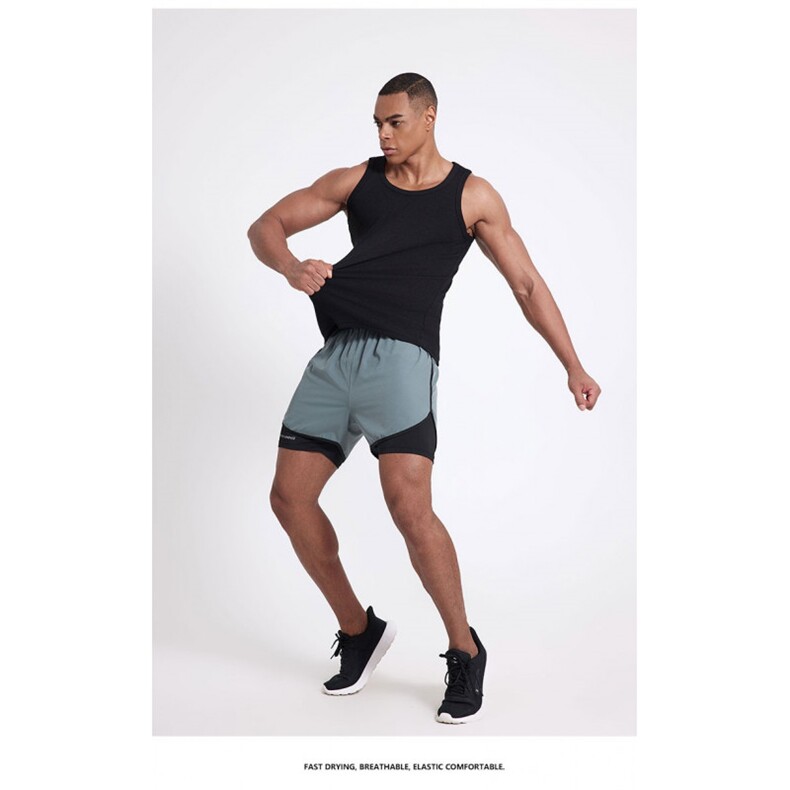 2026夏季背心男韩版运动修身螺纹无袖T恤新款罗纹纯色打底衫潮ins，男装背心/马甲，星座601-1