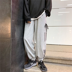 2021新款长裤港风宽松休闲抽绳运动卫裤束脚裤子K80-P50，男装休闲裤，电商C305A
