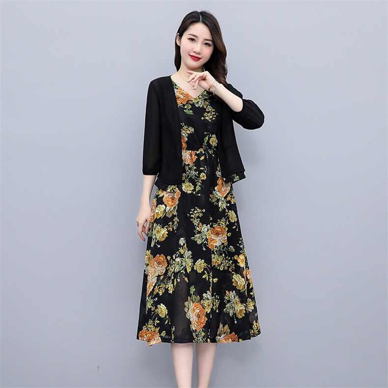 成套搭配女装2022春季新款套装裙子高级感御姐轻熟风两件套连衣裙图片