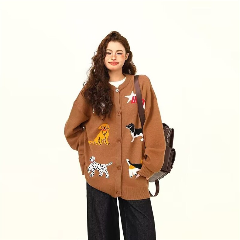 慵懒日系ins原宿新款时尚简约文艺流行高质量开衫毛衣百搭潮流，男装针织衫/毛衣，星座1210-1