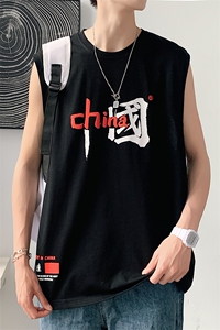 夏季港风宽松青少年休闲背心TC1108-P25图片