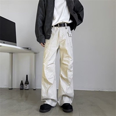 工装休闲裤男女韩版潮流帅气百搭直筒2025夏季ins长裤K6205-P56，男装工装外套，星座412-3