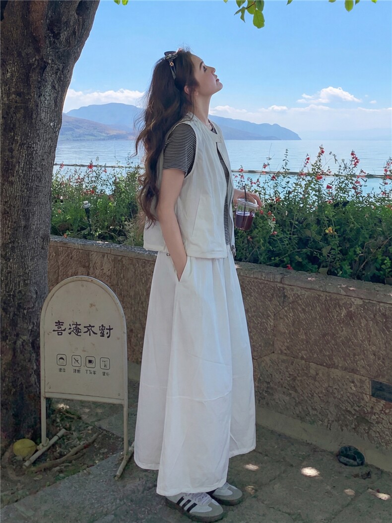 现货夏季马甲套裙三件套p175-k255,女装套装/套裙,丝露怡语
