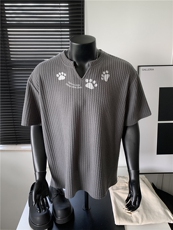 XZ809A/DXVL11/P25/控38肌理感印花V领T恤，男装T恤，星座809A(原222-1)