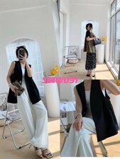 现货 月亮扣马甲MLXL,女装马甲,森米薇