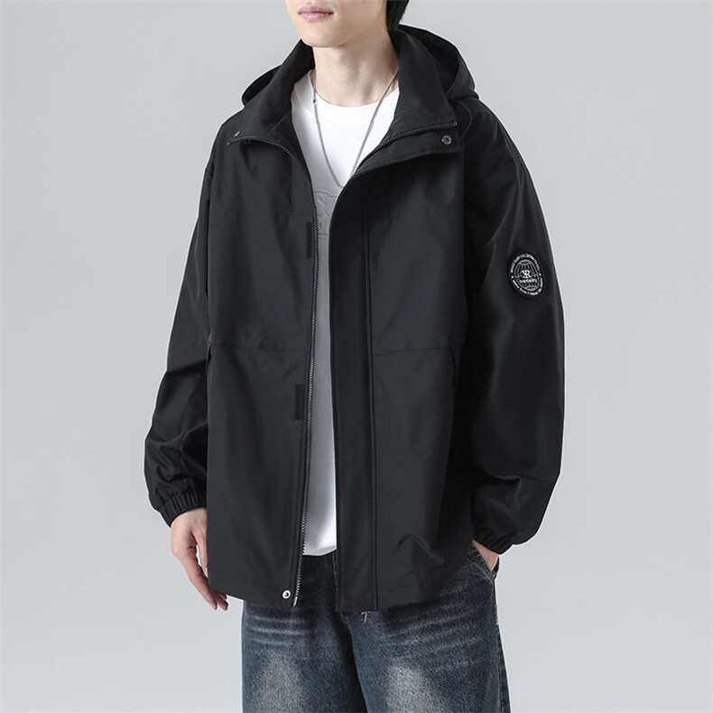 秋季拼接男士休闲工装夹克男户外男士外套潮流款A266-JK9236-P80，男装夹克，电商A266