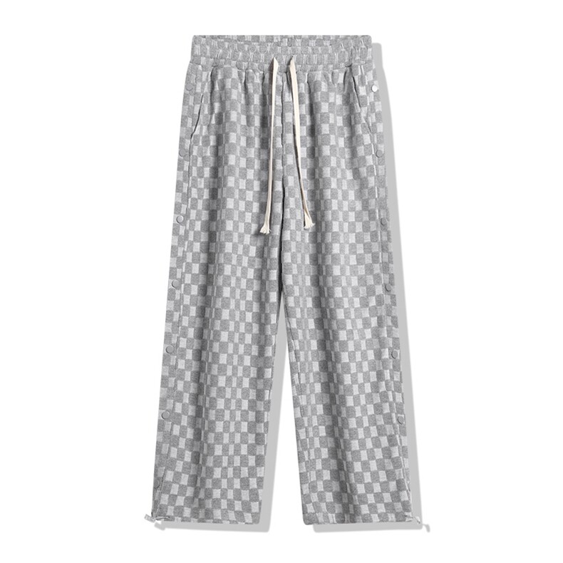 时尚潮流夏季休闲直筒裤特殊格子提花新品男裤XD8807-P60-控78,男装休闲裤,星座717