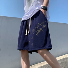 冰丝短裤男士大码宽松休闲五分裤男运动中裤MK37382-P15，男装休闲裤，电商A040