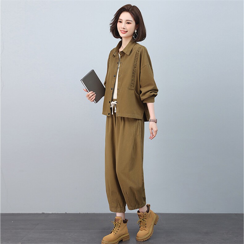 时尚休闲女装套装 宽松显瘦两件套 舒适百搭潮流新品图片