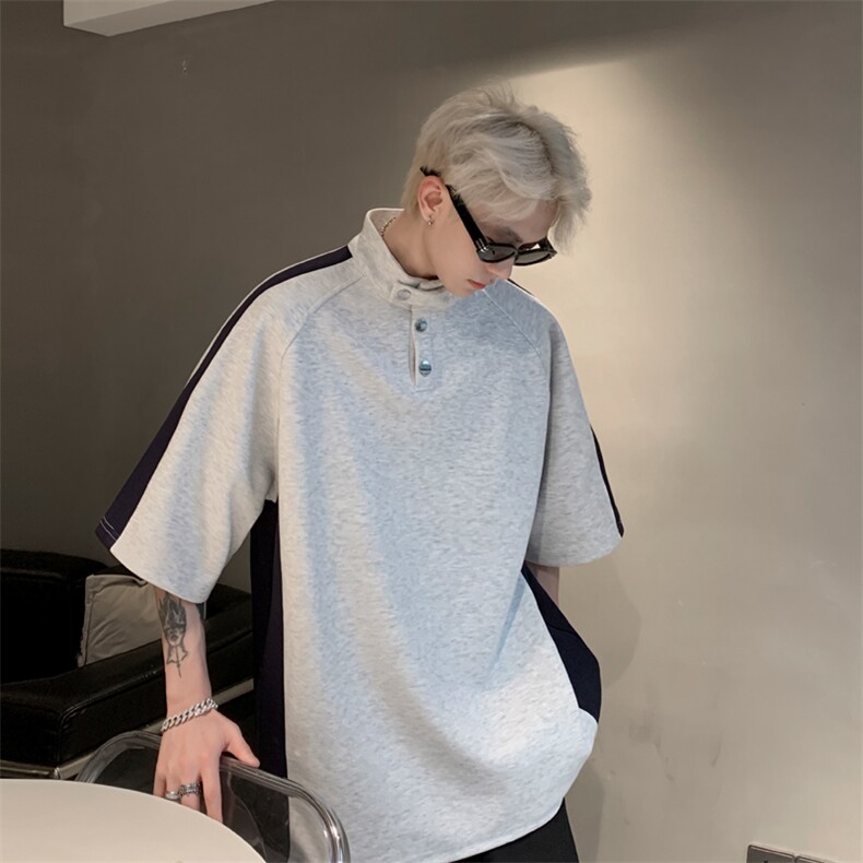 量大优供视频排扣短袖T恤男XH57-特p28,男装T恤,电商B367