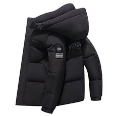 2025冬季新款90白鸭绒连帽休闲羽绒服男外套备货充足R9021-P150，男装羽绒服，星座301D(原星座1004-8）