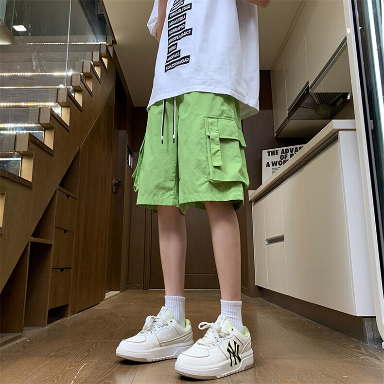 2025夏季休闲潮流大口袋短裤工装五分裤子男24XD23043特批35,男装休闲裤,电商A042