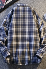 秋季潮流格子衬衫男休闲长袖外套青少年男装大货主推，男装衬衫，星座1107-1