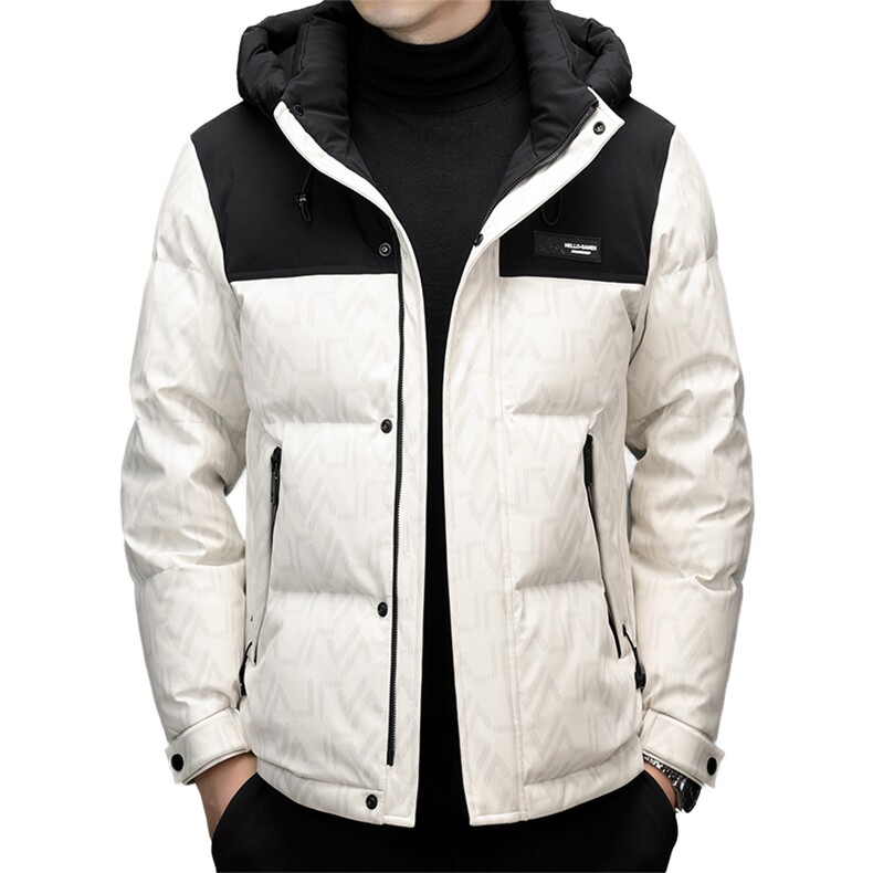 男装羽绒服YR8617新品主推必上！新标95绒雪*飞热销拼接印花,男装羽绒服,钱塘207-1