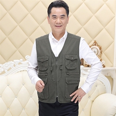 BGW-25春季男士爸爸装户外内加棉休闲纯棉马甲修身潮流帅气P82，男装背心/马甲，电商B360