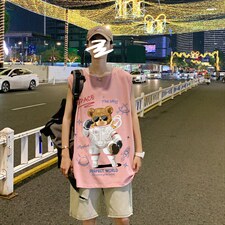 ！港风夏季无袖背心男汗衫男纯棉坎肩短袖T恤男B18-P20，男装背心/马甲，电商B367