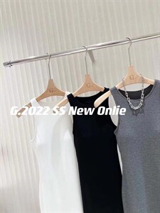 新款背心裙 胸垫?脱卸 均码 现货,女装背心吊带,G