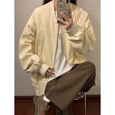 秋季夹克男美式复古高街宽松棒球服潮牌帅气百搭工装外套7857-P88，男装夹克，电商C213(原B265)