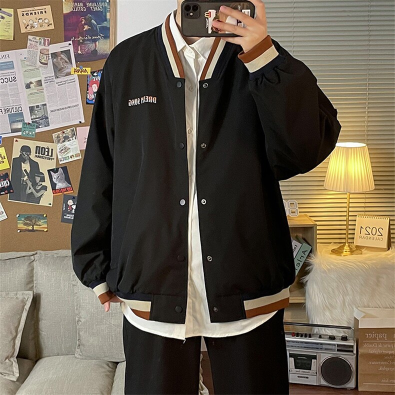 新款上市潮牌男女春季上衣宽松休闲夹克外套CYJK2126-P45,男装夹克,电商A128