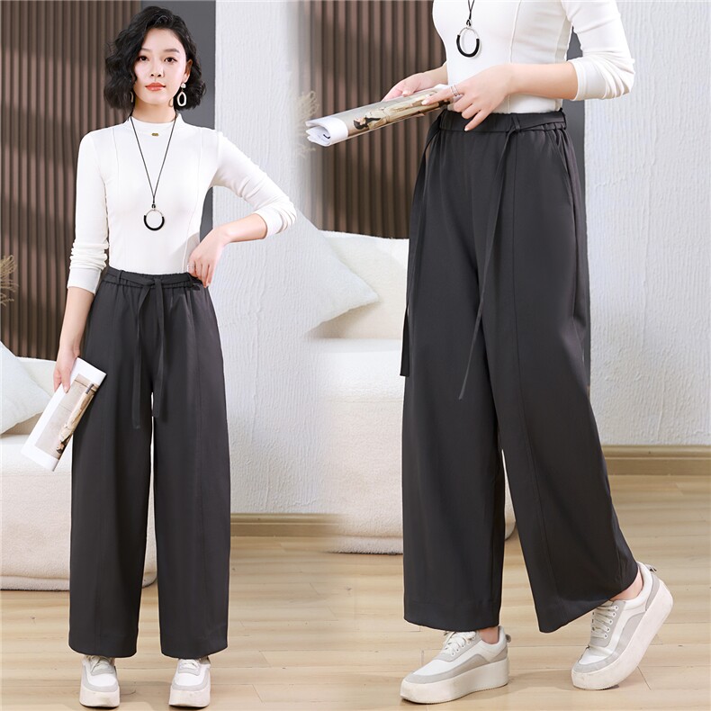 2025秋装新款弹力松紧腰休闲裤，女装休闲裤，鑫鑫格