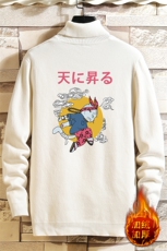 GM45012-P45加绒款-P65高领毛衣男士大码内搭毛线衣男针织衫男，男装针织衫/毛衣，电商A040A