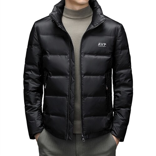 2023冬季新款商务休闲男士立领中青年外套羽绒服SNNYR16906-P295，男装羽绒服，电商B212（原钱塘6029）