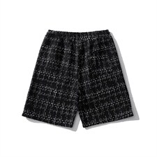 1白底短裤男大码M-5XL中性风男士中裤男潮流五分裤DK8797P40控59，男装牛仔裤，星座226-2