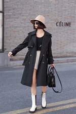 秋季新款风衣长款，女装风衣，YO\VLF雅洛菲