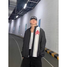 (网图)加厚加绒立领外套宽松男友风BF皮标夹克313B-KL52加绒-P135，男装夹克，星座313B