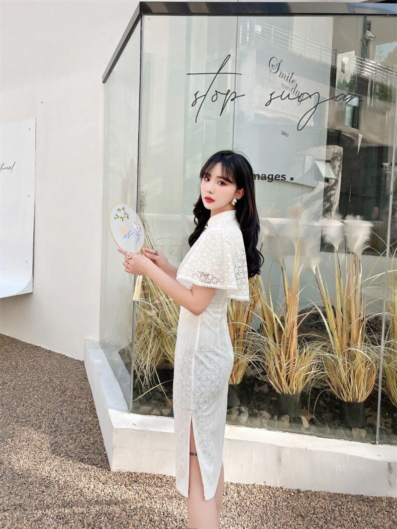 【现货】小披肩旗袍，女装汉服/婚纱/旗袍/礼服，芷炫