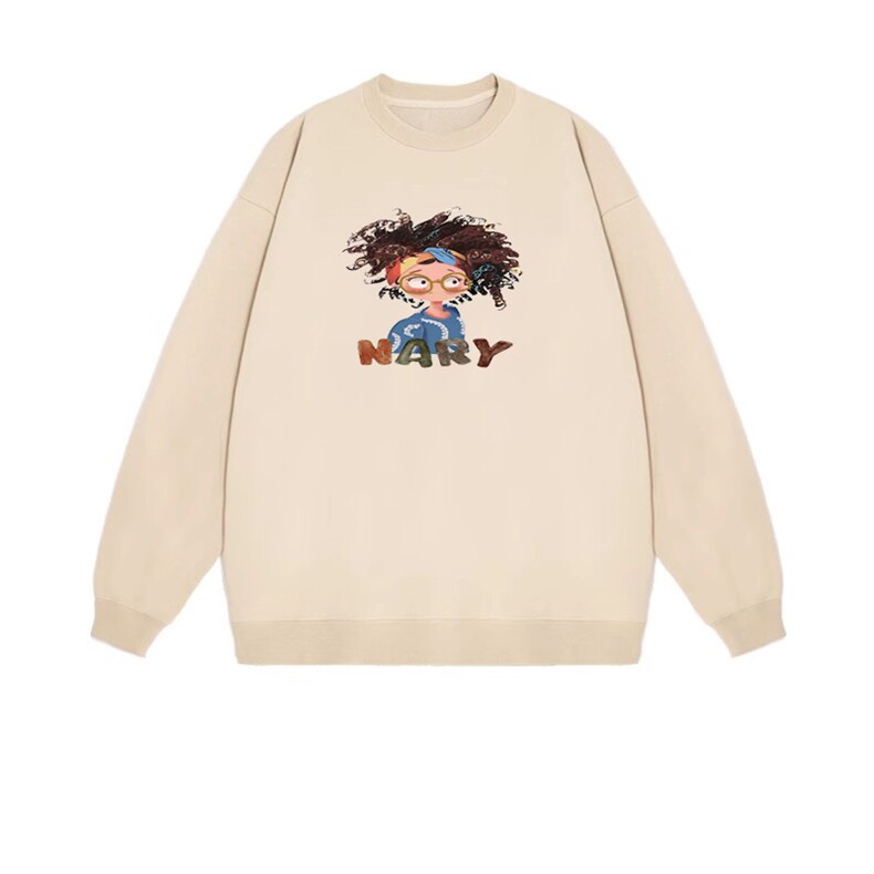 2025年秋季通勤套头NARY小女孩长袖套头，女装卫衣/绒衫，花可