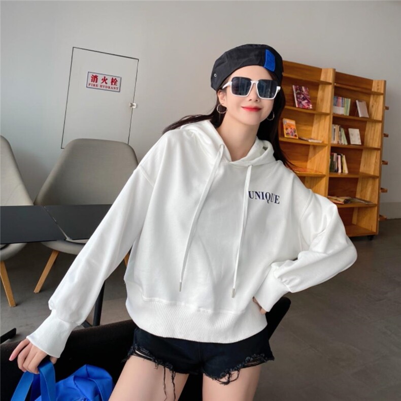 戴帽卫衣，女装卫衣/绒衫，泽妤