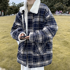 羊羔毛外套男款冬季加绒加厚秋冬款棉服M613P125控158，男装棉衣，电商A157