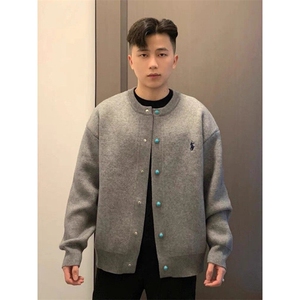 网图现货800克CQ812-特P55男士休闲圆领毛衣外套针织衫开衫夹克图片