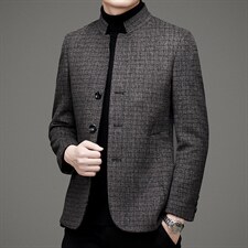 D-A230冬季男士新款毛呢西服大衣羊毛外套呢子西装P280，男装毛呢大衣，电商B360
